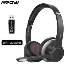 

Mpow HC5 Pro Headphones Wireless and Wired Headset Bluetooth5.0 Earphone Noise Reduction Earphones with USB Adapter For PC Phone