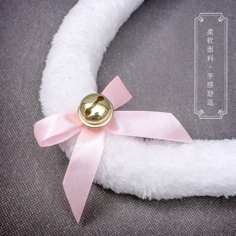 Creative Japanese Anime Fox Tail Cosplay Props Fox Ear Tail Plush Cat Wolf Ears Bell Fur Headband Halloween Party Girls Gift cosplay necklace anime cosplay wings anime cosplay wigs police cosplay costume