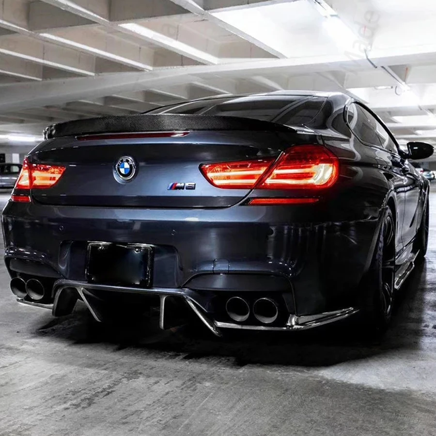 カーボンファイバーリアバンパーブレード,スポイラー,BMW 6