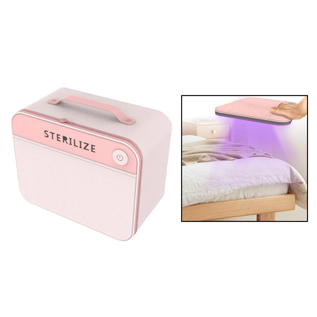 2in1 UVC LED Sanitizing Bag UV light Cleaner Sterilizer One-key Open Box  Nail Toold UV Disinfection Box 