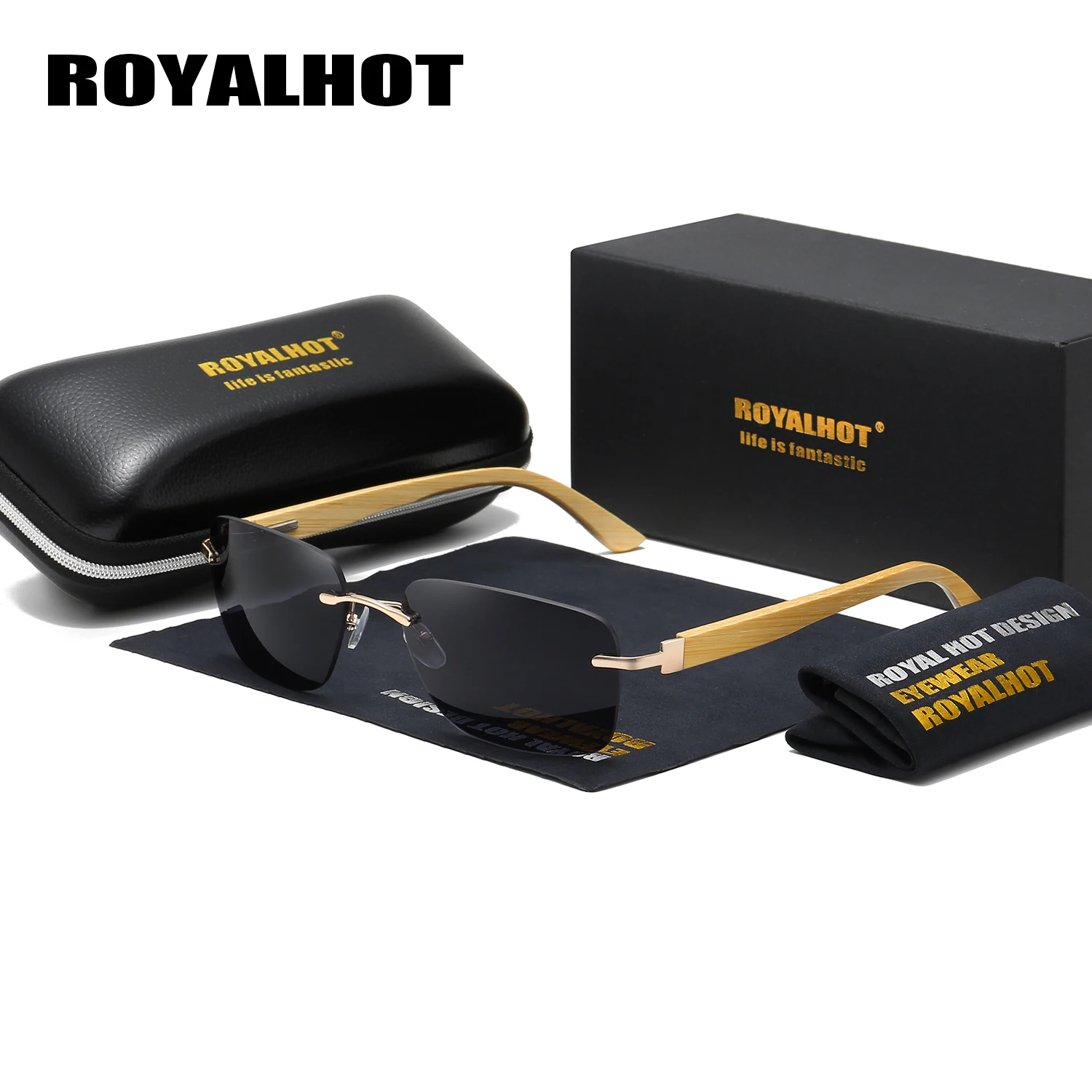 RoyalHot, мужские, женские, бамбуковые, деревянные, прямоугольная, квадратная оправа, солнцезащитные очки, для вождения, солнцезащитные очки, оттенки, Oculos masculino, мужские, 900127