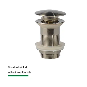 ห้องน้ําอ่างล้างหน้า Pop Up ท่อระบายน้ําเสียห้องน้ําก๊อกน้ําอุปกรณ์เสริมทองเหลือง Matt สีดํา/Chrome/Rose Gold/Brushed Gold 23