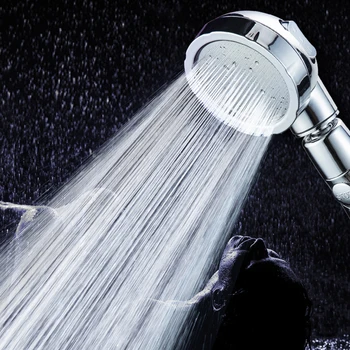 

Handheld Shower Head Adjustable 360 Degrees Rotating Water Saving Shower Head 3 Mode Water Pressure Shower Head With Stop Button