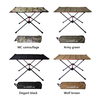 

Portable Foldable Camping Table Outdoor Furniture Computer Bed Tables Picnic Aluminium Alloy Ultra Light Folding Desk for Party