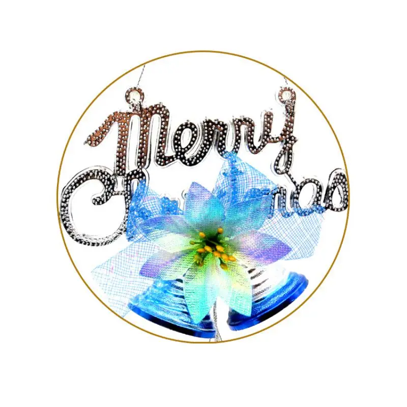 Christmas Accessories Bells Decorations Xmas Tree Ornament Letters Bell Hanging Decor