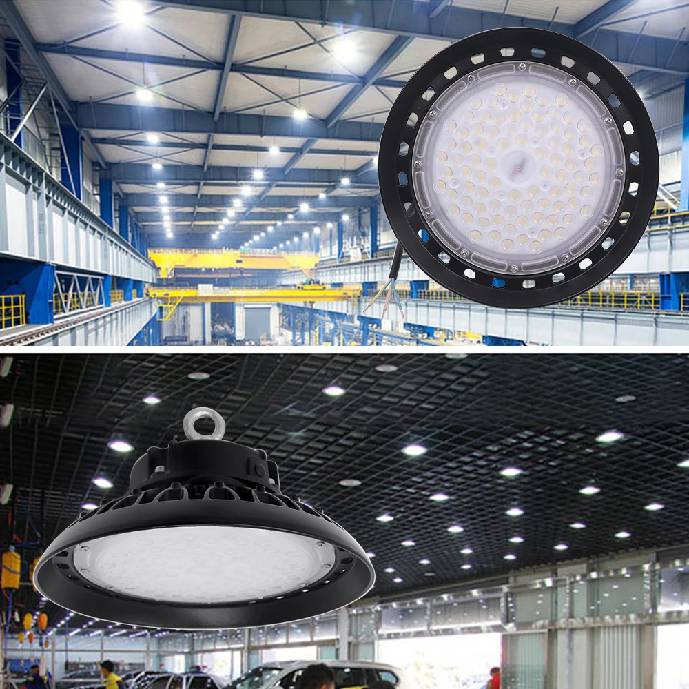 100W 150W 200W освещение мастерской 5000K промышленное освещение Крытый прожектор НЛО led High Bay склад стадион торговое освещение