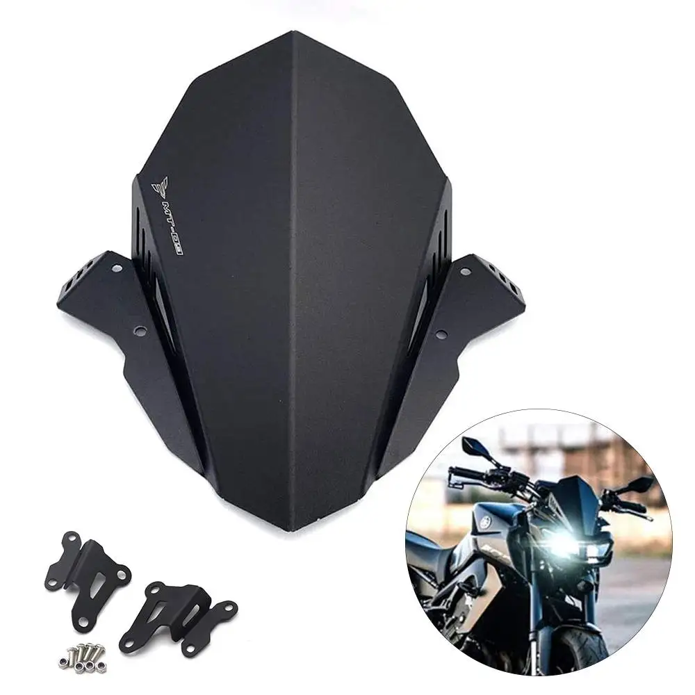 Ветровой спойлер защита от ветра подходит для Yamaha FZ09 FZ-09 MT09 MT-09 2017 2018 2019 2020