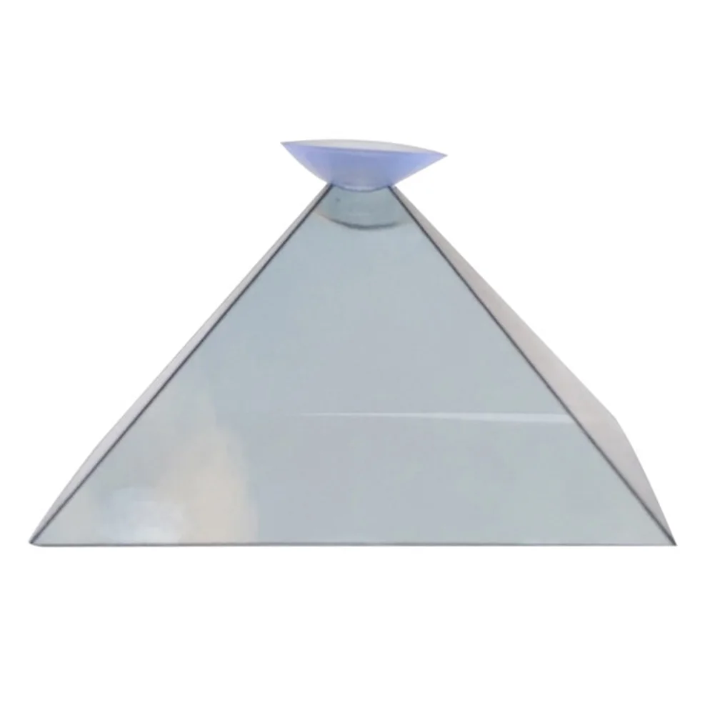 PET Miniature Flat-folding 3D Projector Video Hologram Pyramid Display Universal For Smart Phone