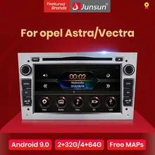 Junsun Android9.0 gps RDS 4+ 64GB дополнительно для opel Astra Vectra Corsa Antara Vivaro Zafira Meriva 2 din автомагнитола автомобильный dvd-плеер