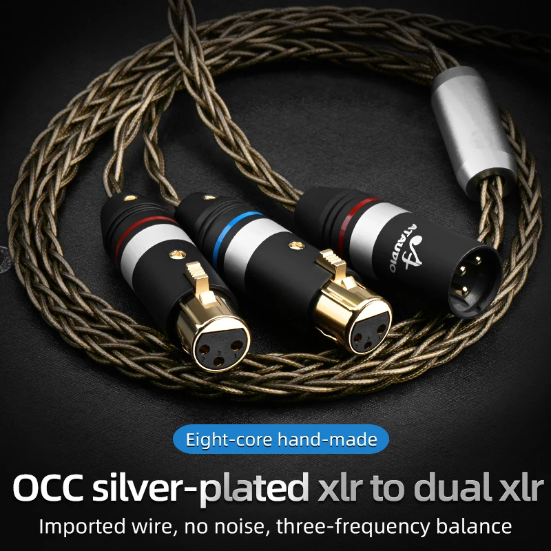 Hifi XLR to 2XLR ̺, Occ , ǰ XLR й, Y XLR  ̺