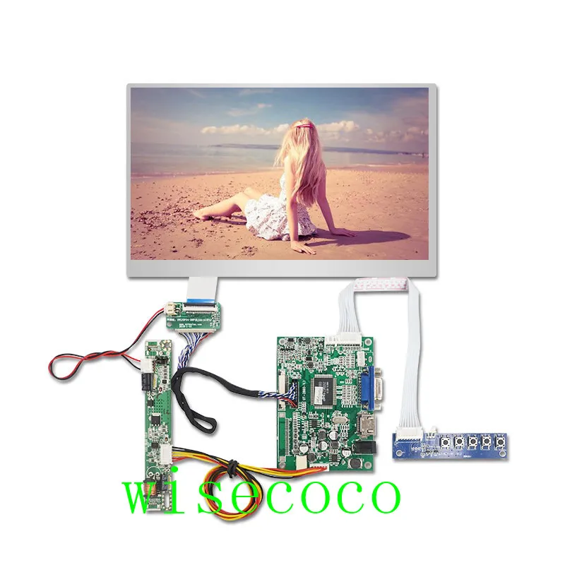 10,1 дюймов 1280*720 ЖК-дисплей HDMI VGA LVDS контроллер плата драйвера монитор 40 контактов для raspberry pi - Цвет: full set