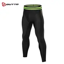 Мужские компрессионные колготки Outto, штаны для бега, леггинсы для фитнеса, тренажерного зала, баскетбола, базовый слой, полная длина, бодибилдинг, нижнее белье