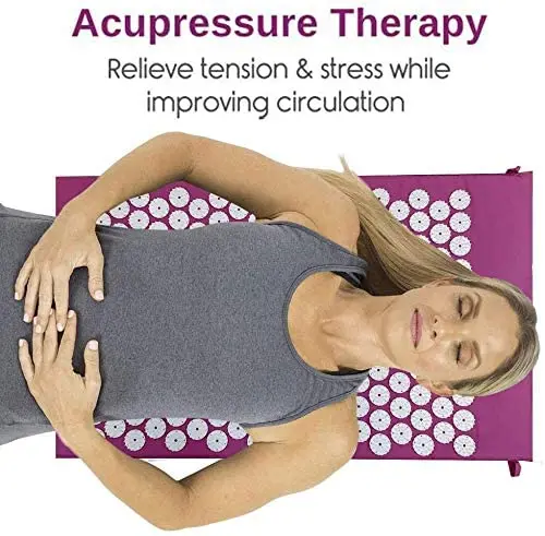 Massage Acupressure Mat Head Neck Back Foot Cushion Pillow Spike Yoga Mat Anti-stress Needle Massager Acupuncture pad massage pillow