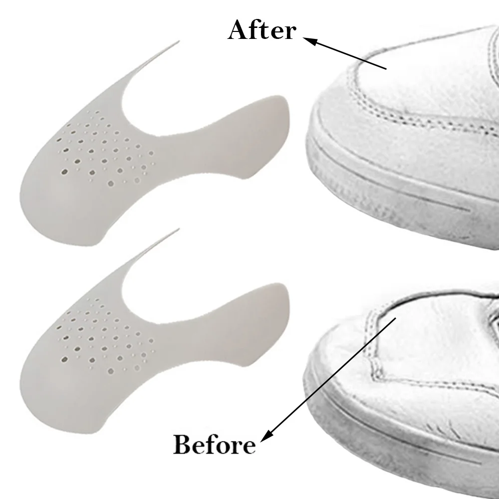 Shield for Shoe Sneaker Shoe Tree Shoe Last Shoe Creases Protector Toe Guard Prevent Sports Shoe Boots Crease Anti Wrinkle Toe Box Improve Folds 1 Pair 