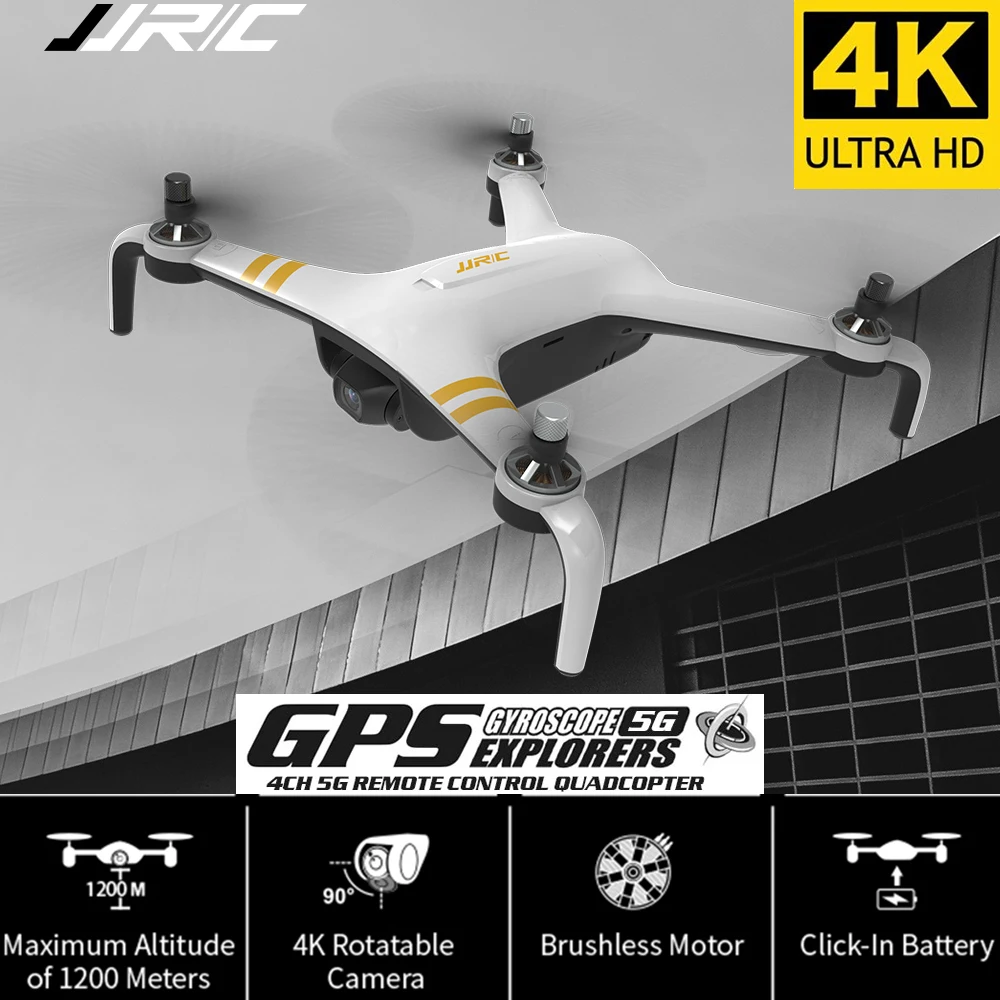 Дрон JJRC X7P с камерой 4K HD 90 ° бесщеточный 5g-WiFi FPV gps Proofessio вертолет двухосевой