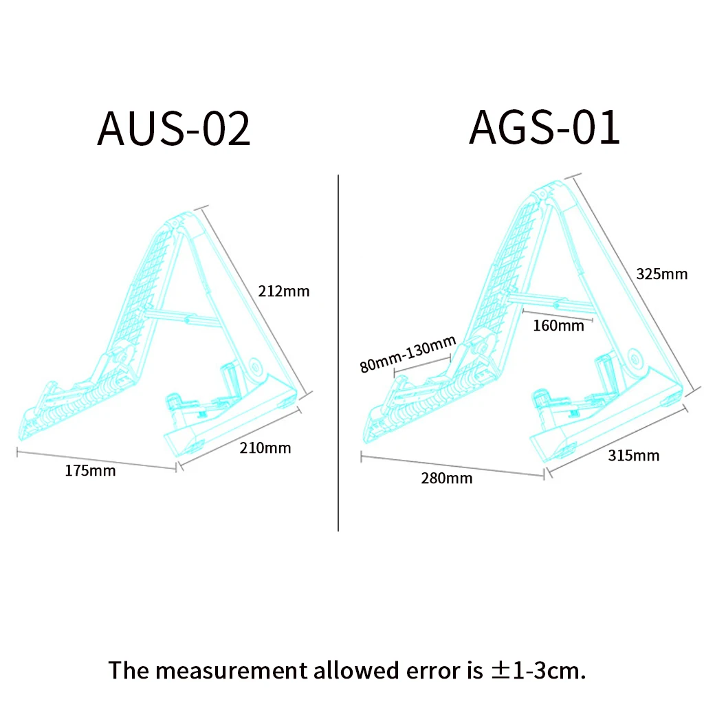 Folding guitar stand for electric acoustic NAOMI AGS-01 type
