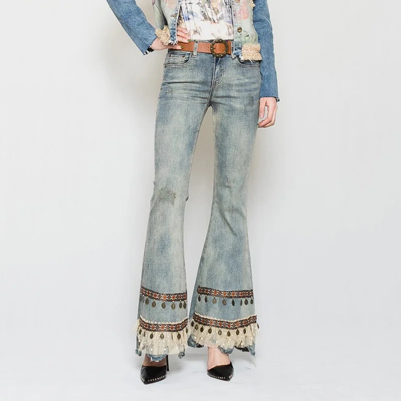 short bell bottom pants