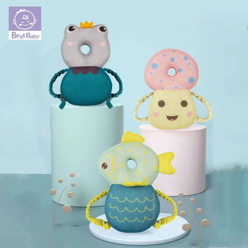 

Baby Head Back Protector Safety Pad Pillow Infant Toddler Harness Headgear Elf Mushroom Baby Head Protection Pad Cute New