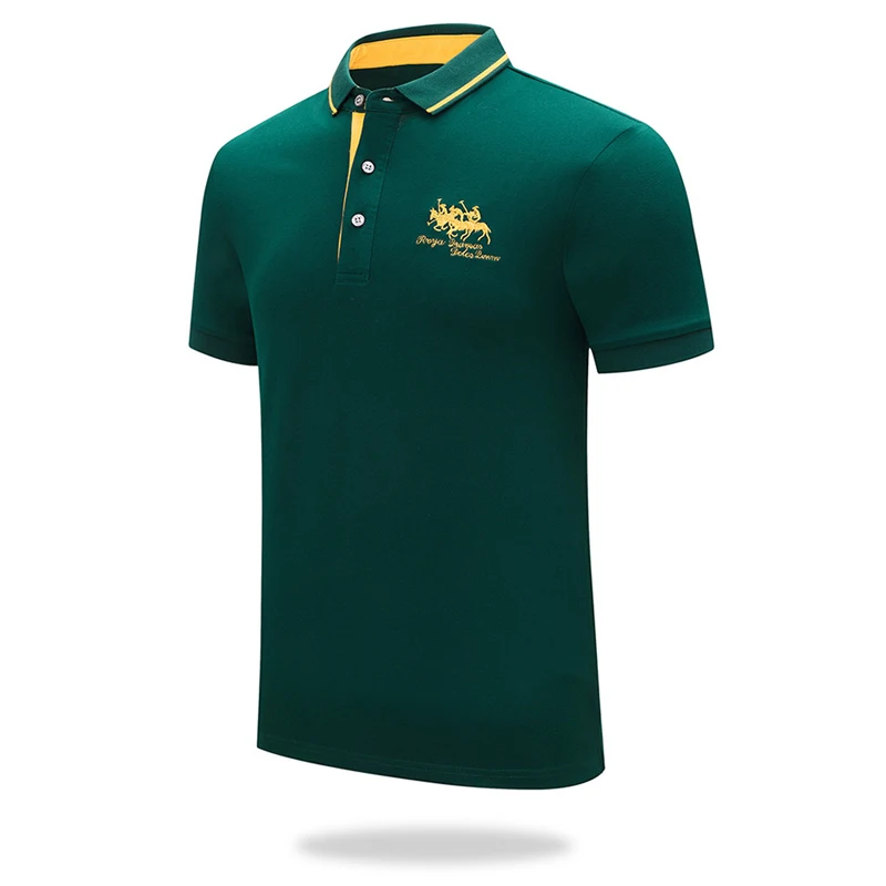Famous Brand Summer Polo Shirt Men Outdoor Casual Sport Polo Men Slim Fit Short Sleeve 95% Cotton Breathable M-4XL Polo Homme_voghion.com
