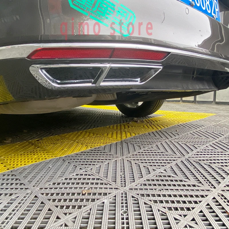 Car Exhaust Cover Styling For vw's Passat B8 Variant Body kit Chrome Accessories Four Exhaust Decoration