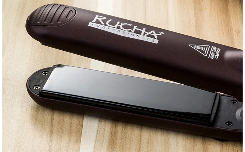 Топ Noir Профессиональный Турмалин Ceramique табличка Chauffante A vapeur cheveux Raides peigne Styling Outils Avec Rapide Chaud-up