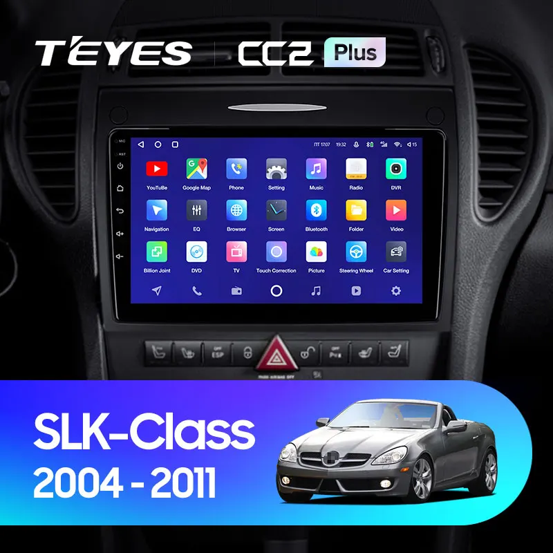 TEYES CC2L и CC2 Plus Штатная магнитола For Мерседес SLK класс R171 Mercedes Benz Class 2004 2011 до 8 ЯДЕР 6 +