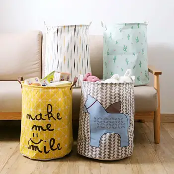 

1pc Large Waterproof Laundry Basket Clothes Organizer Kids Toy Storage Buckets Laundry Hamper Foldable Laundry Bag