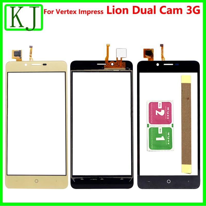

For Vertex Impress Lion Dual Cam 3G Touch Screen Digitizer Sensor Front Glass