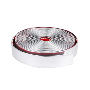 

25MM X5 M Long Silver Chrome Car Door Edge Guard Car Grille Bumper Car Decor Accessories Molding Trim Protectors Strip New