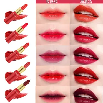 

New Lipsticks For Women Sexy Brand Lips Color Cosmetics Waterproof Long Lasting Miss Rose Nude Lipstick Matte Makeup 5 colors