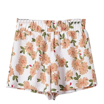 

Hot Pants Lady Home short feminino Women Sexy Shorts Sunflower Print High Waist Short Pants Casual Beach summer shorts femme