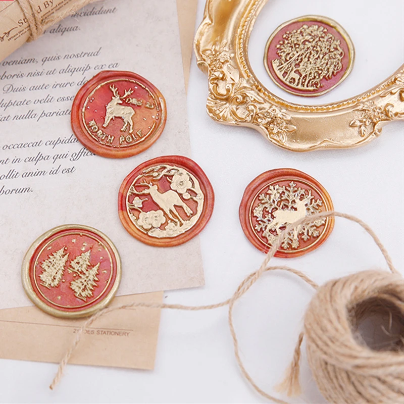 Wax Seal Wax Particle Set Fire Paint Gift Box Birthday Gift Seal Envelope Stamp Wedding Invitation Stamp Decoration