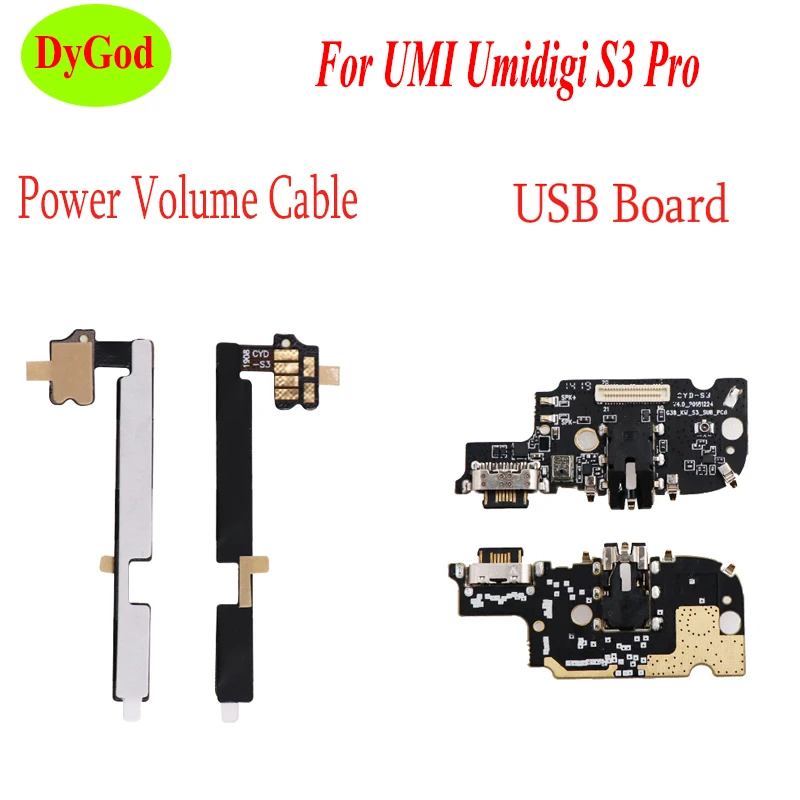 

For UMI Umidigi S3 Pro Power Button Volume Key Flex Cable Assembly For Umidigi S3 Pro USB Board Port Charger Dock Plug Connector
