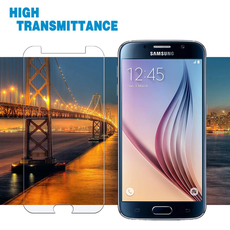 1-3 шт Защитное стекло для samsung galaxy s6 Закаленное стекло протектор экрана s 6 6s galaxy s6 samsung s6 защитная пленка