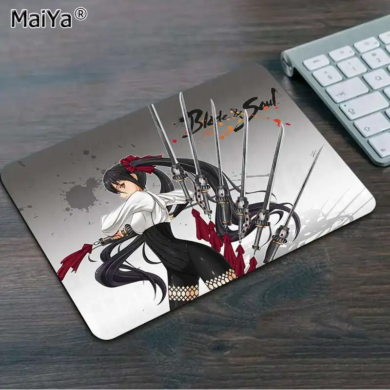 Not Lock Edge25x29cm Maiya крутой лопасть и душа аниме индивидуальный игровой коврик для мыши для ноутбука большой коврик для мыши клавиатуры коврик - Цвет: Not Lock Edge25x29cm