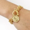 FLASHBUY 2022 Gold Color Charm Chain Bracelets For Women Men Stainless Steel Alloy Bracelets Fashion Jewelry Gift Hot Sale New ► Photo 2/6