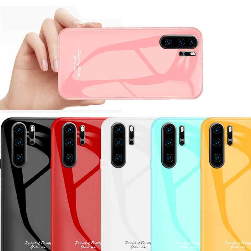 Macaron стеклянный чехол для huawei P30 Pro, Модный милый Противоударный задняя крышка для huawei P30Pro, задняя крышка для телефона 6,47 дюйма