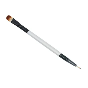

1PCS Makeup Bamboo Handle Double-end Eye shadow + Eyeliner Brush Wooden Handle Cosmetic Brushes Tools