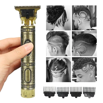 

Professional Men's Hair Trimmer Clipper Baldheaded Cutter Beard Shaving Precision Finishing Hair Cutting Machine Adult Kid 45G