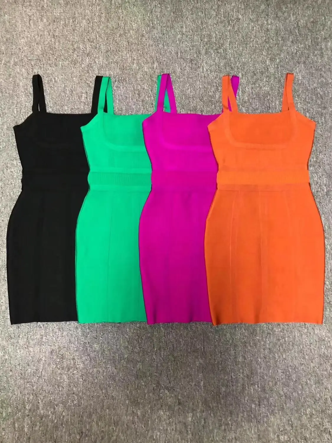 Бандажное платье знаменитостей 4 цвета женское мини-платье на бретельках