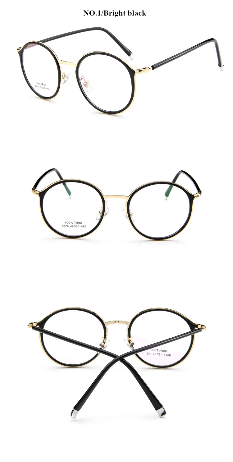 Брендовые дизайнерские gafas De Sol очки-нулевки Gafas очки винтажные TR90 круглые оправа для очков в ретростиле женские