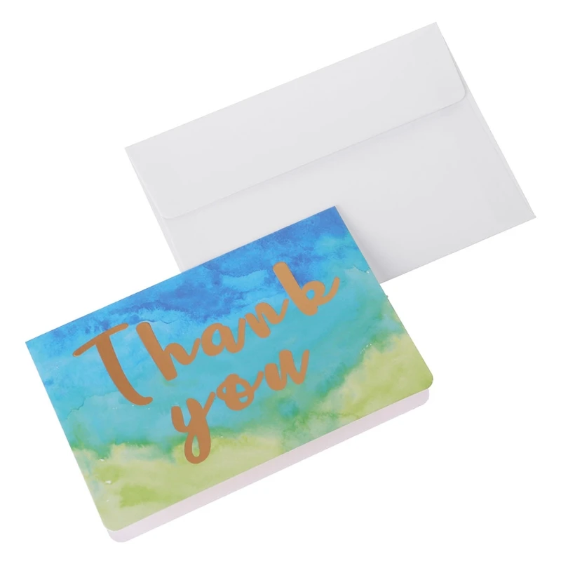 

Colorful Bronzing Letters Greeting Card Envelope For Thanks Invitation Festival