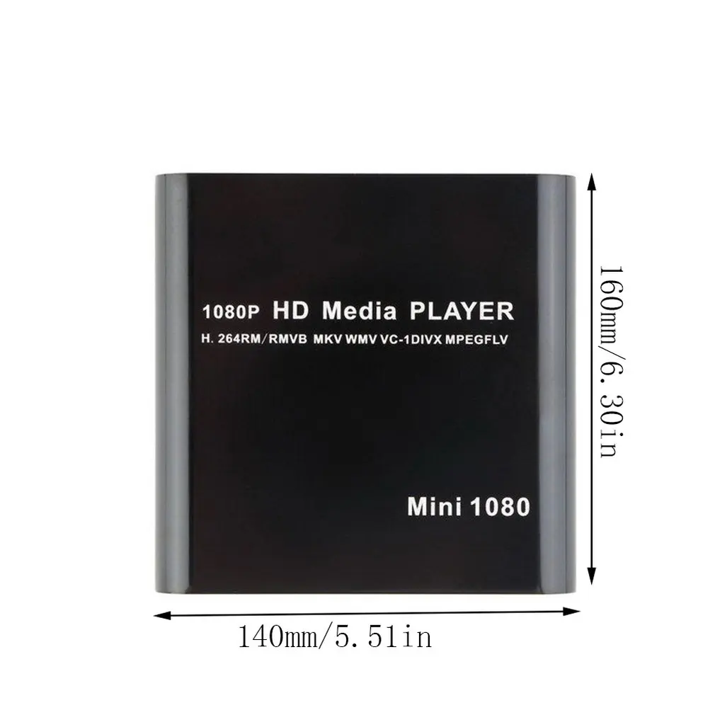 Мини-hdmi медиаплеер 1080P HDD RM RMVB DIVX AVI MKV USB SD MPEG JPEG MOV