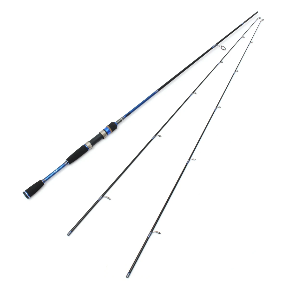 Bobing 2.1m Lure Rod 2 Tips M ML Carbon Fiber Fishing Pole 28-227g Lure 6-16lb Line Spinning Casting Rod for Fish Hand Wheel