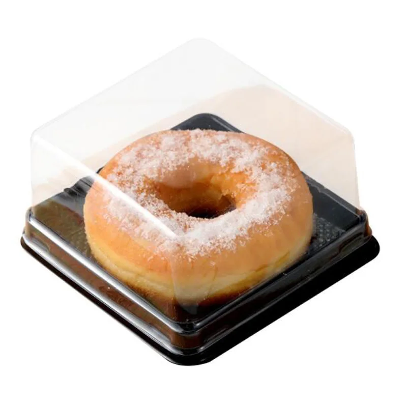 

50pcs Donuts Transparent Package Boxes Birthday Wedding Baby Shower Gift Cake Decoration Baking Cookies Supplies