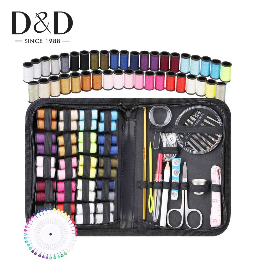 128 шт. многофункциональная швейная коробка набор для путешествий прошитая
