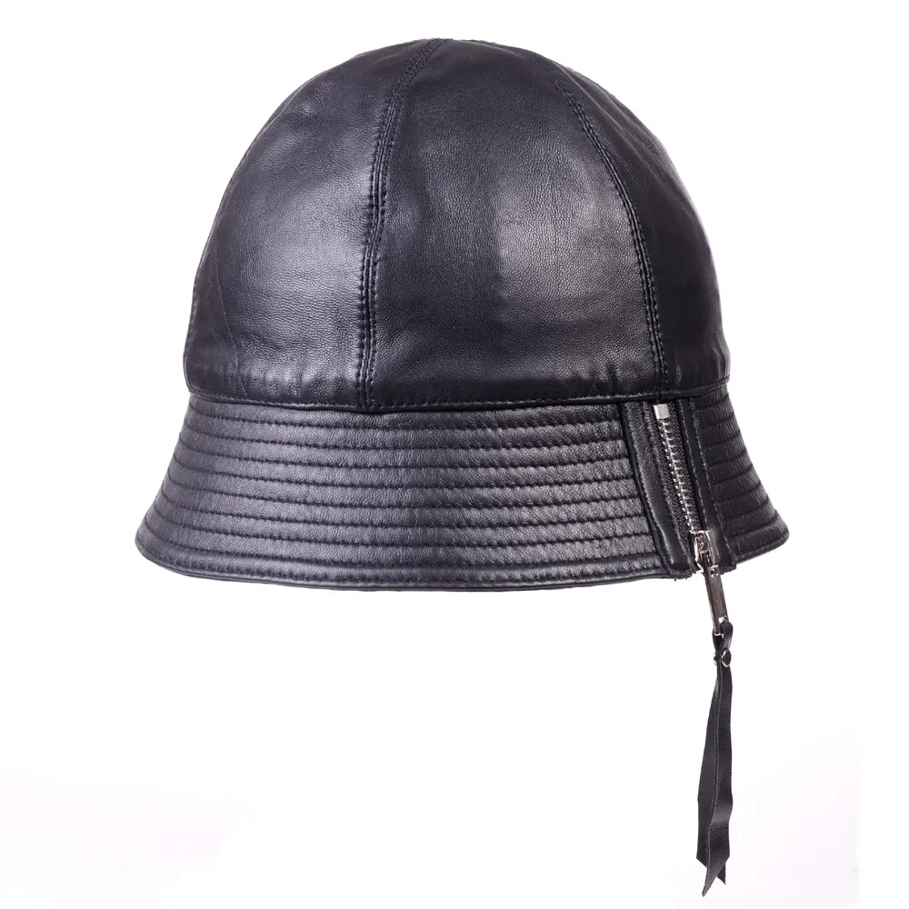 Новая женская кожаная шляпа из овечьей кожи Fedoras, шляпа для рыбалки, шляпа кепка газетчика/шляпы