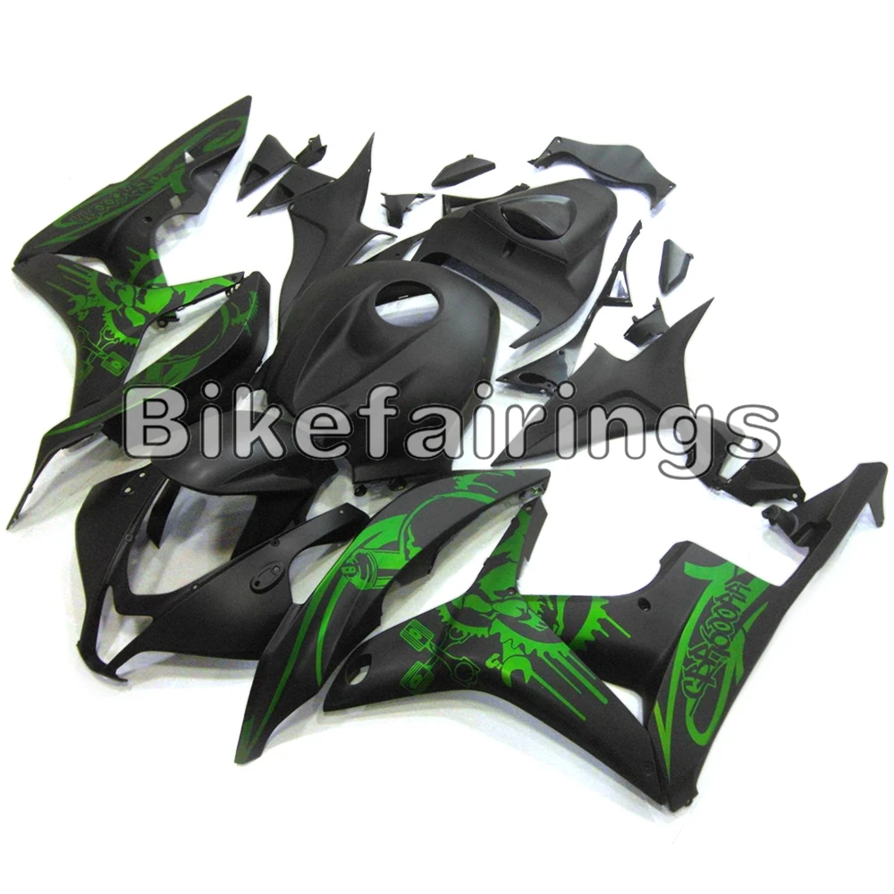 Матовый черный и зеленый Дуплексы Дизайн Обтекатели для Honda CBR600RR F5 2007 2008 07 08