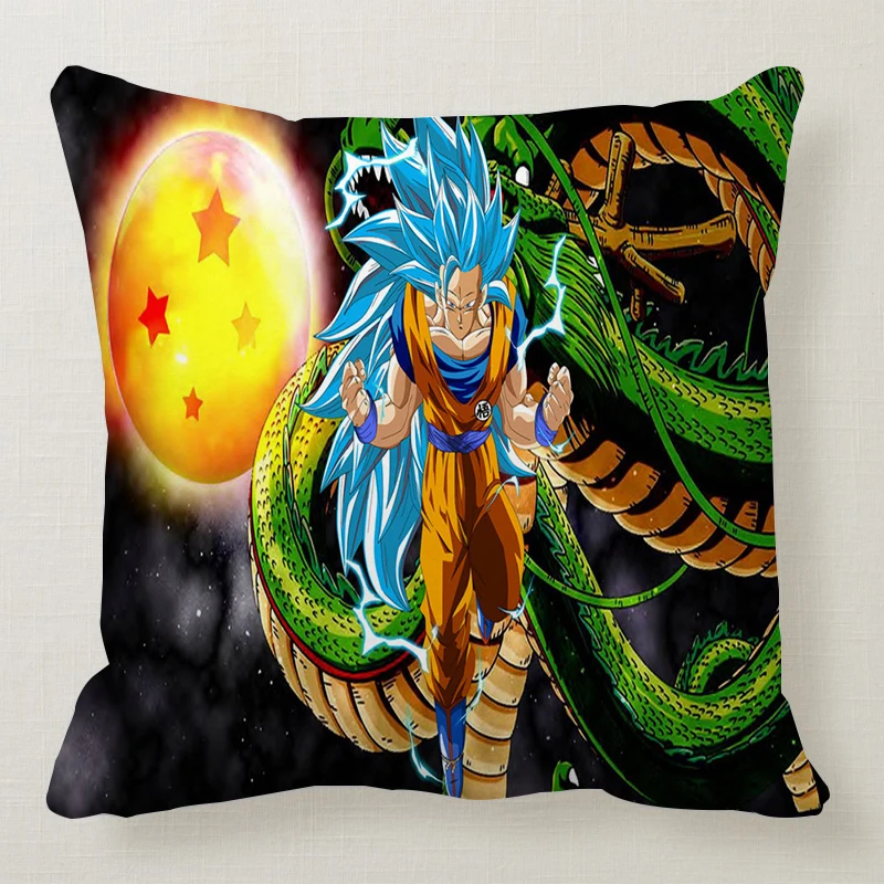 Домашний декор, чехол для подушки Dragon Ball Z, чехол для подушки с рисунком Kissen Goku, Супер Saiyan, чехол для дивана - Цвет: 11