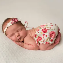 Body en lin et à fleurs pour nouveau né, vêtement de photographie, romantique, 4 couleurs, 1 pièce